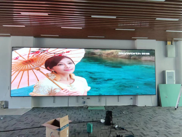 阳城P1.53led小间距屏安装案例